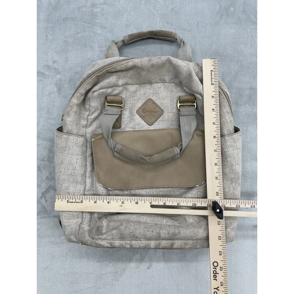 Ergobaby Backpack Diaper Bag Unisex One Size Beige Baby Travel Changing Pad